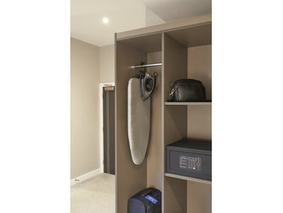 Corby Table Top Ironing Centre in Light Grey with 1200W Black Dry Iron - UK Plug by Corby of Windsor (Corby-25722)