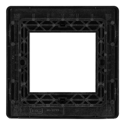 BG Evolve Black Chrome 45A Flex Outlet Euro Module | Black Insert
