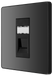 PCDBCRJ451B Side - This Evolve Black Chrome RJ45 ethernet socket from British General uses an IDC terminal connection and is ideal for home and office, providing a networking outlet with ID window for identification.