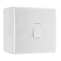 BG Nexus 800 Series 1 Gang 1 Way 20A 16AX Light Switch & 50mm Pattress Back Box