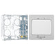 BG Evolve Brushed Steel Fan Isolator Switch PCDBS15W with 35mm Steel Back Box