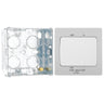 BG Evolve Brushed Steel 10A Triple Pole Fan Isolator Switch PCDBS15W with 35mm Steel Back Box