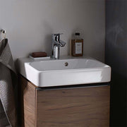 Geberit Smyle Square Washbasin 1 Tap Hole - 500.222.01.1 by Geberit (Geberit-500.222.01.1)