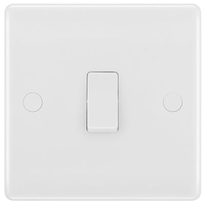 BG 830 Moulded Round Edge | White | 1 Gang 20A 2 Pole Switch by British General (BG-830)