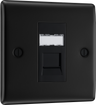 BG NFBRJ451 Nexus Metal Matt Black 1 Gang RJ45 Cat6 Data Socket by British General (BG-NFBRJ451-Shopify-SA_1)