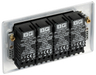 NPC84 Back - This trailing edge quadruple dimmer switch from British General allows you to control your light levels and set the mood. The intelligent electronic circuit monitors the connected load and provides a soft-start with protection against thermal.