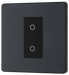 PCDMGTDM1B Front - his Evolve Matt Grey single master trailing edge touch dimmer allows you to control your light levels and set the mood.