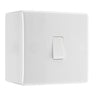 BG Nexus 800 Series 1 Gang 2 Way 20A 16AX Light Switch & 50mm Pattress Back Box by British General (BG-812+877)