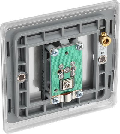 BG NBS64 Nexus Satellite,1 gang Brushed Steel Satellite Socket Outlets