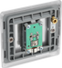 NBS64 Back - This satellite socket from British General can be used to install satellite cables while maintaining maximum signal quality.