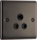 BG NBN29B Nexus Metal 5A, Unswitched Socket Round Pin - Black Nickel