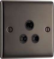 BG NBN29B Nexus Metal 5A, Unswitched Socket Round Pin - Black Nickel by British General (BG-NBN29B-Shopify-SA_1)