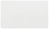 BG Evolve PCDCL95W Double Blank Plate - Pearlescent White (White) by British General (BG-PCDCL95W)