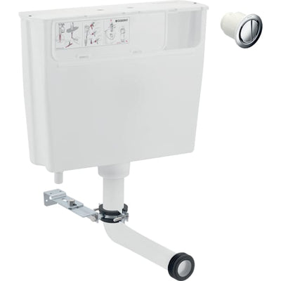 Geberit Low Height Concealed Cistern - Remote Flush - 6/3 Litres - 109.724.21.2
