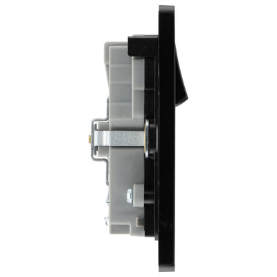 BG Evolve Matt Black PCDMB22UAC22B USB Double Socket 22W Type A & C USB by British General (BG-PCDMB22UAC22B)