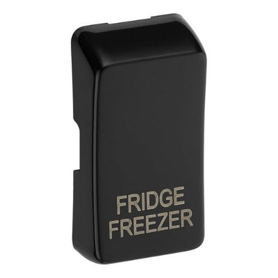 BG RRFFPCDB Evolve Grid Black 'FRIDGE FREEZER' Rocker