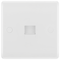 BG 8RJ11/1 Moulded Round Edge | White | RJ11 Terminal Telephone Socket (Screw)