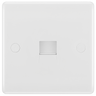 BG 8RJ11/1 Moulded Round Edge | White | RJ11 Terminal Telephone Socket (Screw) by British General (BG-8RJ11/1)