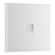BG 9BTM/1 Moulded Square Edge | White | 1 Gang Screw Terminal Master Telephone Socket by British General (BG-9BTM/1)