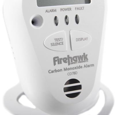 7 Year Sealed Longlife Battery Digital Carbon Monoxide Alarm - Firehawk CO7BD by Firehawk (Safelincs-FICO7BD)