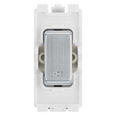BG RRHBBS Brushed Steel 20 Amp Double Pole Appliance Grid Switch Labelled Hob by British General (BG-RRHBBS+RBS30)