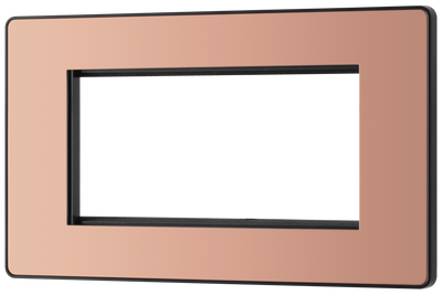  PCDCPEMR4B Front - The Euro Module range from British General combines plates and interchangeable modules so you can configure your own bespoke switches and sockets.