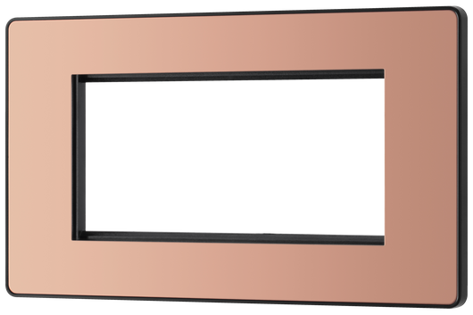  PCDCPEMR4B Front - The Euro Module range from British General combines plates and interchangeable modules so you can configure your own bespoke switches and sockets.