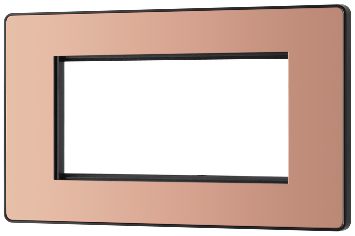  PCDCPEMR4B Front - The Euro Module range from British General combines plates and interchangeable modules so you can configure your own bespoke switches and sockets.