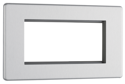 FBSEMR4 Front - The Euro module range from British General combines plates and interchangeable modules so you can configure your own bespoke switches and sockets.