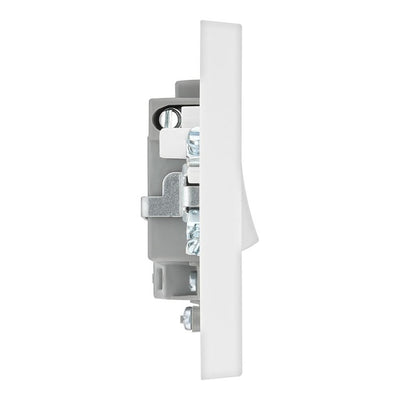BG 951 Moulded Square Edge | White | 13A 2 Pole Neon Switched Fused Connection Unit by British General (BG-951)