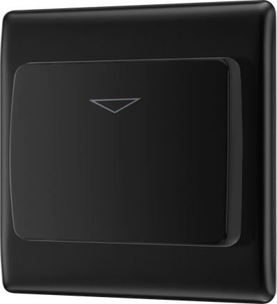 BG NFBKYCSB Nexus Metal Matt Black 16A Hotel Key Card Switch