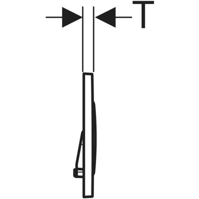 Geberit Sigma20 Round WC Dual Flush Plate - Matt Chrome - 115.882.JQ.1