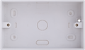 BG CMP9232 Moulded Square Edge | White | 32mm | 2 Gang PVC Pattress