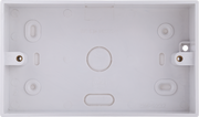 BG CMP9232 Moulded Square Edge | White | 32mm | 2 Gang PVC Pattress by British General (BG-CMP9232)