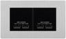 BG Evolve Brushed Steel 4G Euro Plate with 2X USB-A Dual Chargers – Black Insert by British General (BG-PCDBSEMR4W+EMUSB3B)