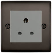 BG Nexus Metal Black Nickel 5A Unswitched Socket NBN29G by British General (BG-NBN29G)