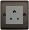 BG Nexus Metal Black Nickel 5A Unswitched Socket NBN29G by British General (BG-NBN29G)