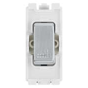 BG RRWCBS Brushed Steel 20A DP Appliance Grid Switch Labelled Wine Cooler by British General (BG-RRWCBS+RBS30)