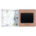BG Evolve Polished Copper Fan Isolator Switch PCDCP15B with 25mm Steel Back Box