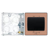BG Evolve Polished Copper 10A 3 Pole Fan Isolator Switch PCDCP15B with 25mm Steel Back Box