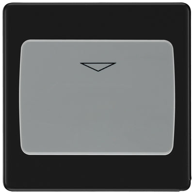 BG Screwless Matt Black Key Card Switch FFBKYCSG by British General (BG-FFBKYCSG)