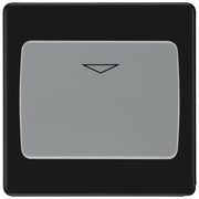 BG Screwless Matt Black Key Card Switch FFBKYCSG by British General (BG-FFBKYCSG)