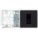 BG Evolve Matt Black 1 Gang Master Telephone Outlet PCDMBBTM1B with 35mm Steel Back Box