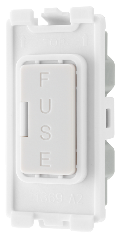 BG RFUSE Nexus Grid White 13A Fuse Holder Module