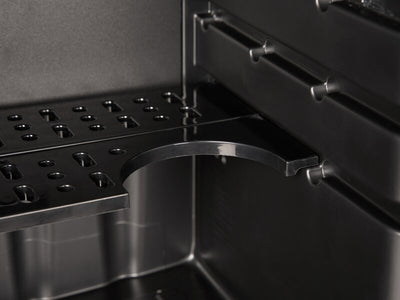 Corby Eton 40L Glass Minibar in Black with Black interior - UK Plug