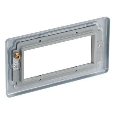BG Metal Clad 13A Double Pole Key Controlled Socket - White Insert