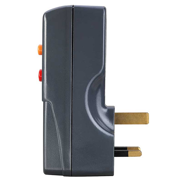 Rdc Socket Plug In Masterplug ARCDKG Single Socket RCD Safety Adaptor, Black