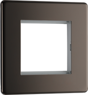 BG FBNEMS2 Euro Module Screwless Flat-Plate 2 Module Square Front Plate by British General (BG-FBNEMS2-Shopify-SA_1)