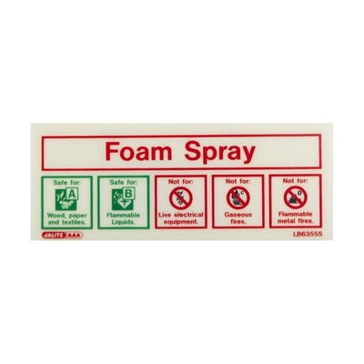 Extinguishers & Equipment: Fire Extinguisher Self-Adhesive Signs CO2 by Jalite signs (SAFELINCS-JSLB6357S)