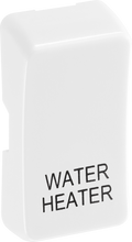BG RRWHPCDW Evolve Grid White 'WATER HEATER' Rocker